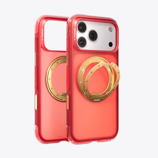 TORRAS Year of the Horse limited edition iPhone 17 Pro Max case with gold ring stand.