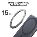 TORRAS MiniMag Power Bank magnetic ring with strong 15N hold and perfect alignment.