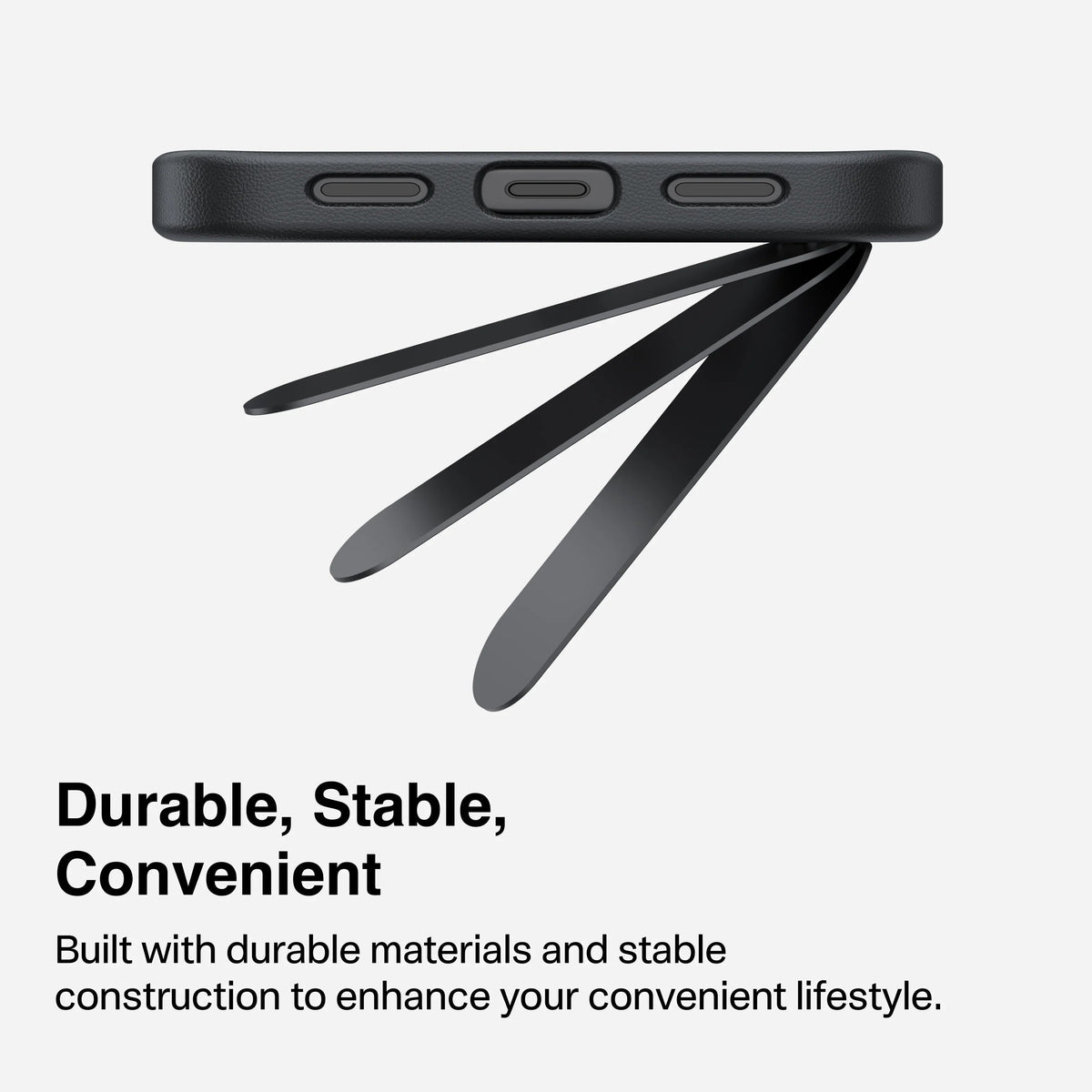 Black TORRAS Ostand L1 Pixel 10/10 Pro case with durable, stable stand.