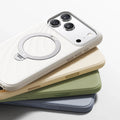 TORRAS iPhone 17 Pro Max Ostand Q3 Silicone cases with magnetic stand.
