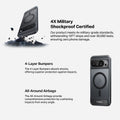 TORRAS Ostand L1 Pixel 10 Pro case: 4X military shockproof, magnetic ring.