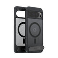TORRAS Ostand L1 minimalist black case for Pixel 10 Pro with magnetic ring & kickstand.
