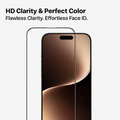 TORRAS GlassGo screen protector for iPhone 17 Pro Max, HD clarity, flawless Face ID.