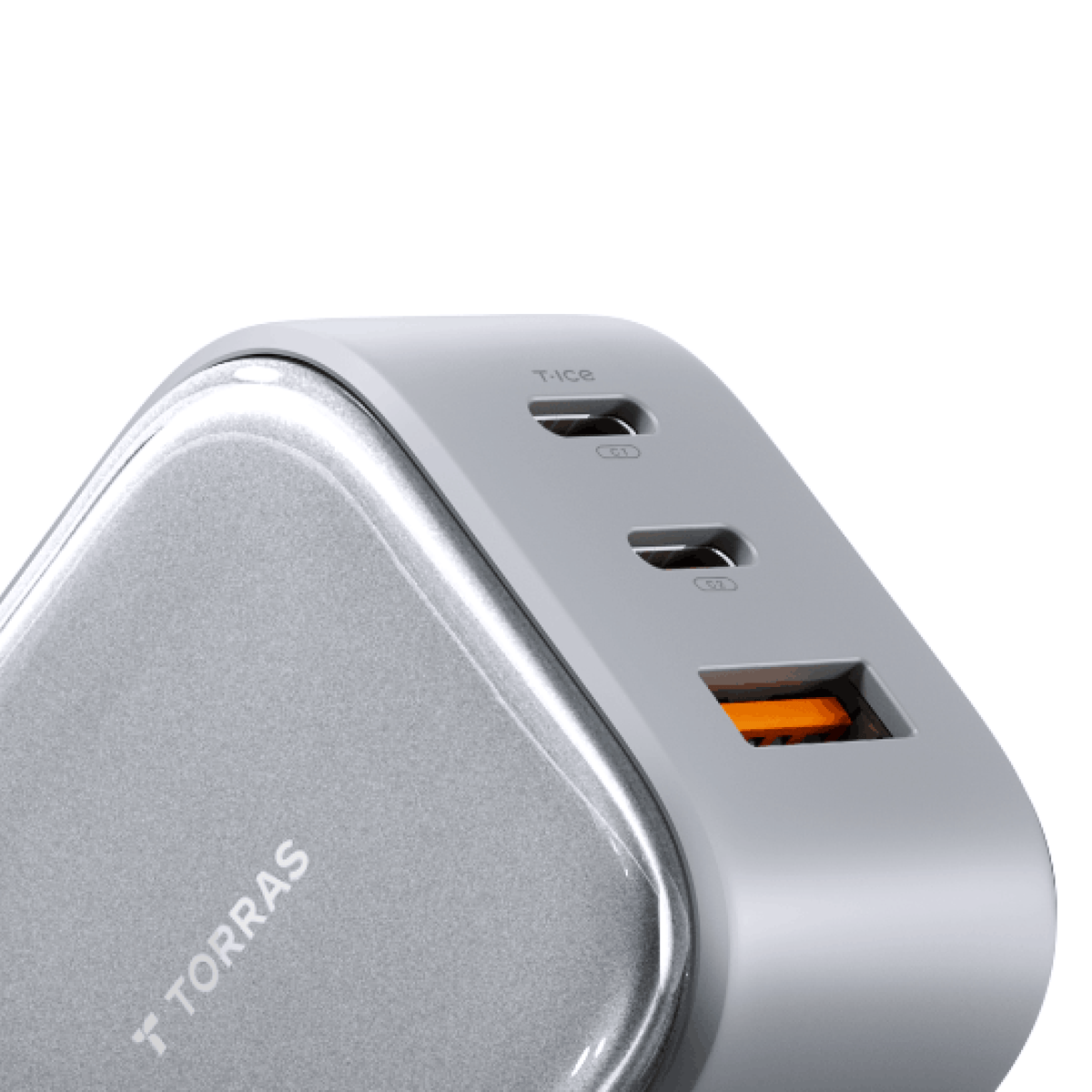 [US Plug] IceCore 3-Port GaN Fast Charger 67W