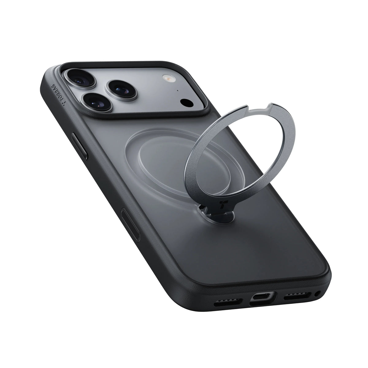 TORRAS Ostand Q3 Spin case for iPhone 18 Pro/Pro Max attached magnetically to a car vent mount