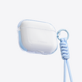 TORRAS O3Light AirPods protective case - clear with blue lanyard