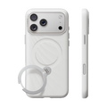 TORRAS Ostand Q3 Silicone Wind Limited case for iPhone 18 Pro/Pro Max Q3 Silicone in white with a wave-textured back