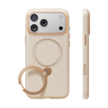 TORRAS Ostand Q3 Silicone Wind Limited case for iPhone 18 Pro/Pro Max Q3 Silicone in sand with a matching ring stand