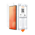 TORRAS GlassGo screen protector for Samsung S24 Ultra, 9H hardness, fingerprint scanning.
