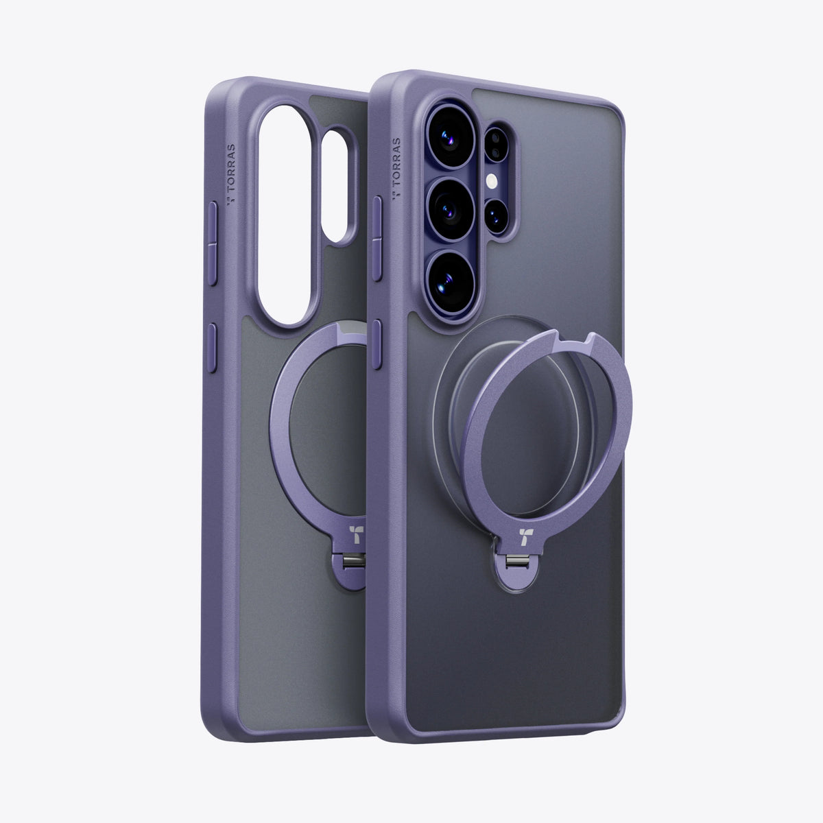 TORRAS Ostand Q3 Spin case for Samsung S26 Series with 360° magnetic ring.