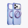 TORRAS Ostand O3 Air Bios iPhone 17 Pro case with integrated purple ring stand.