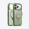 Ostand Q3 Air for iPhone 17 Pro — Forest Green — Silver