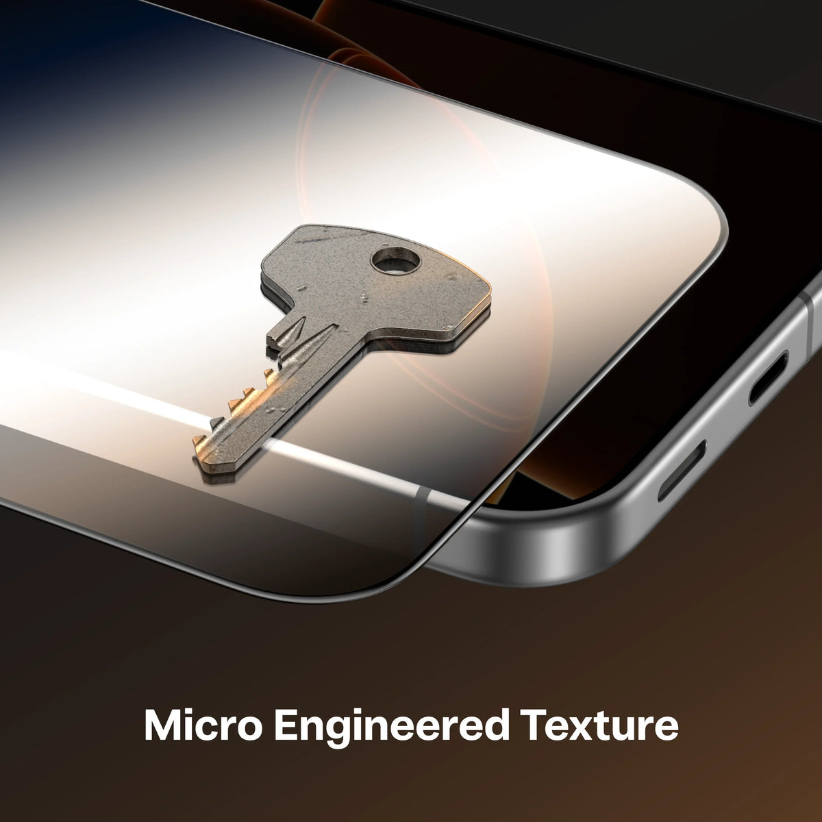 TORRAS GlassGo Pixel 10 Pro XL screen protector, micro engineered texture with key detail.