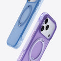 TORRAS Ostand O3 Air blue & purple iPhone 17 Pro Max cases with TORRAS logo and O Stand.
