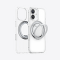 TORRAS Ostand O3 Fitness clear iPhone 17 case with metal ring stand