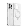 TORRAS Ostand Q3 Fusion clear case for iPhone 16 Pro with rotatable magnetic stand.