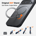TORRAS Ostand Q3 Spin case for Google Pixel 10 Pro XL with 360° magnetic stand, adjustable angles.