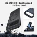 TORRAS Ostand Q3 Spin Pixel 10 Pro XL case: MIL-STD-810H, 12ft drop protection, magnetic stand.