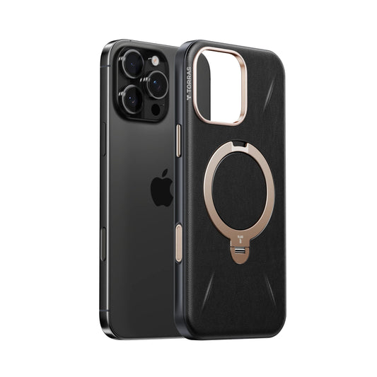 TORRAS Ostand Q3 VegSkin case for iPhone 16 Pro Max with magnetic stand