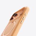 TORRAS Ostand Q3 gold silicone iPhone 17 Pro Max magnetic stand case.