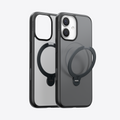 TORRAS Ostand Q3 Spin black iPhone 17 case with 360° magnetic spin stand.