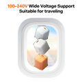 TORRAS 45W USB-C fast charger, white & orange, wide voltage for travel