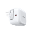 TORRAS white 40W T·ICE retractable charger, foldable plug, USB-C.