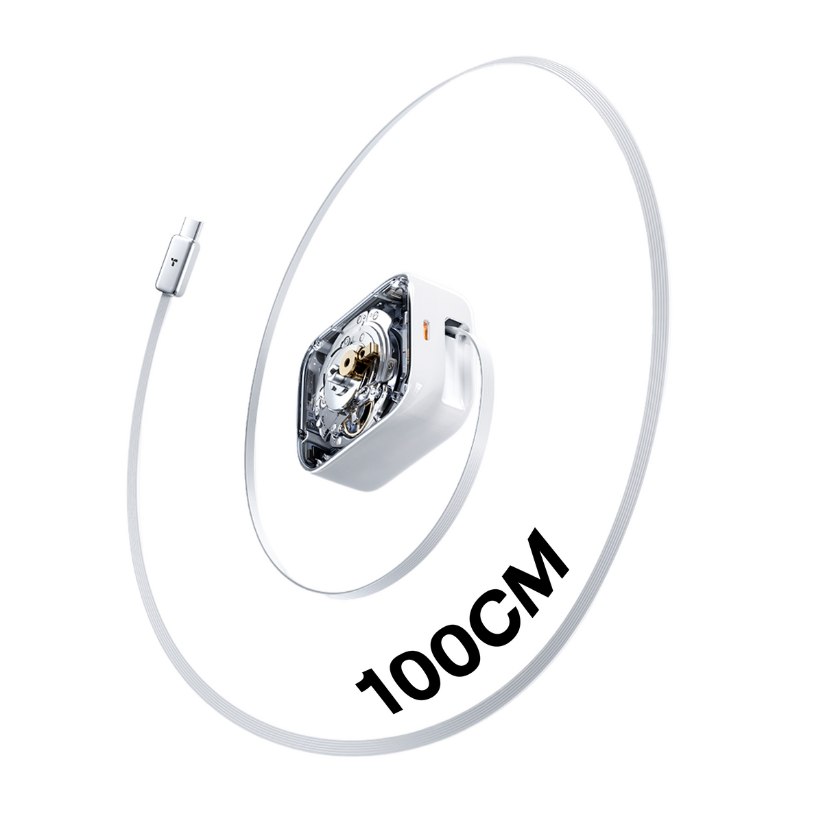 TORRAS FlexLine 67W fast charger with 100cm retractable USB-C cable
