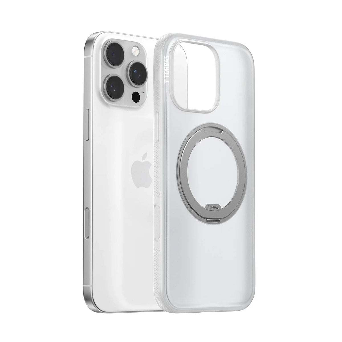 TORRAS Ostand O3 Fitness clear magnetic stand case for iPhone 16 Pro Max