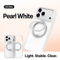 Ostand O3 Fitness Pearl White case with ring stand for iPhone 18 Pro Max