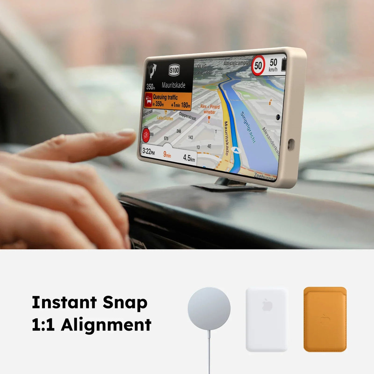 TORRAS Ostand Q3 Spin clear MagSafe case for Samsung S25 Plus, features 360° stand.