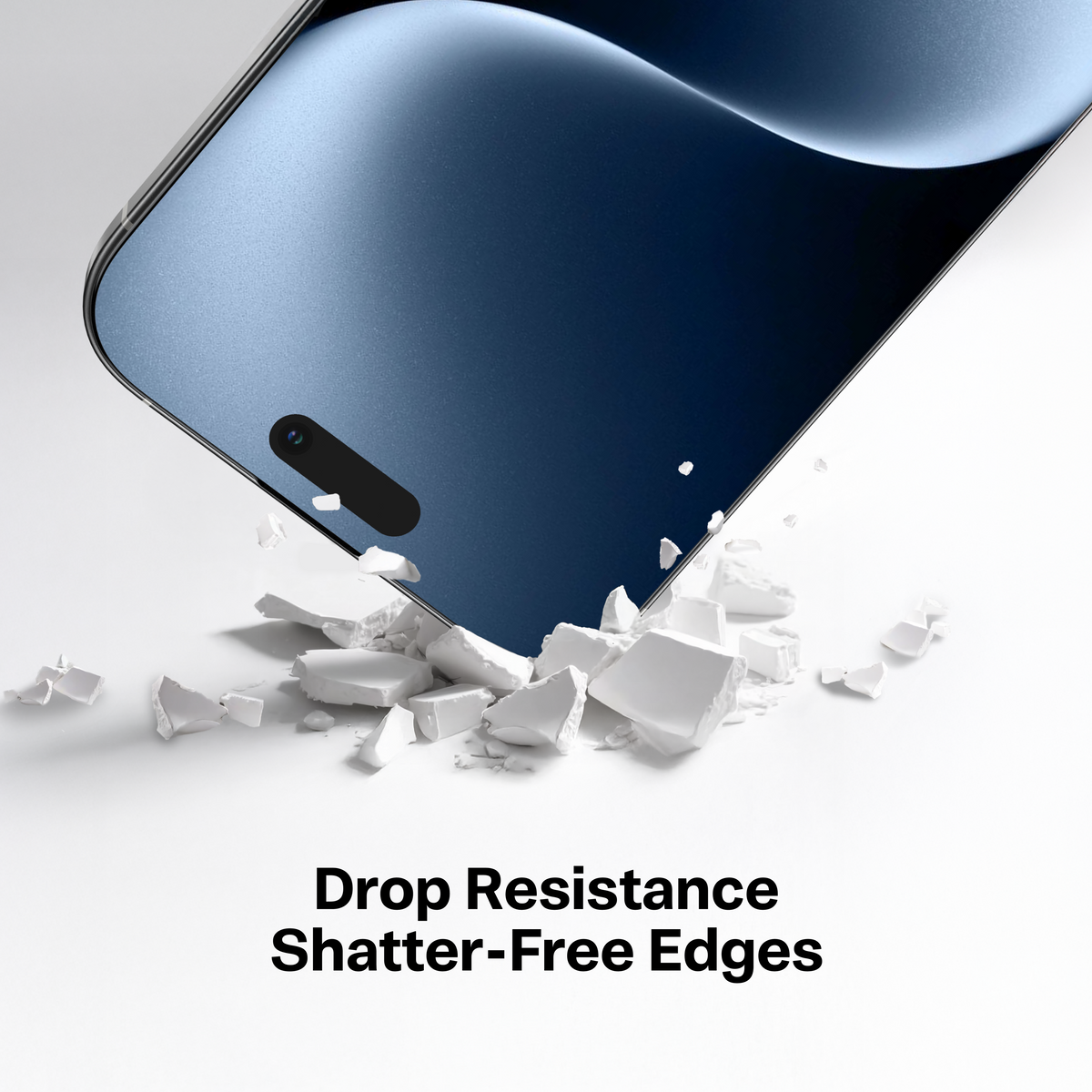 TORRAS OrigArmor Screen Protector for iPhone 18 Pro/Pro Max edge resisting shatter when the corner takes a hit