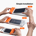 Three-step screen protector install with the TORRAS orange applicator