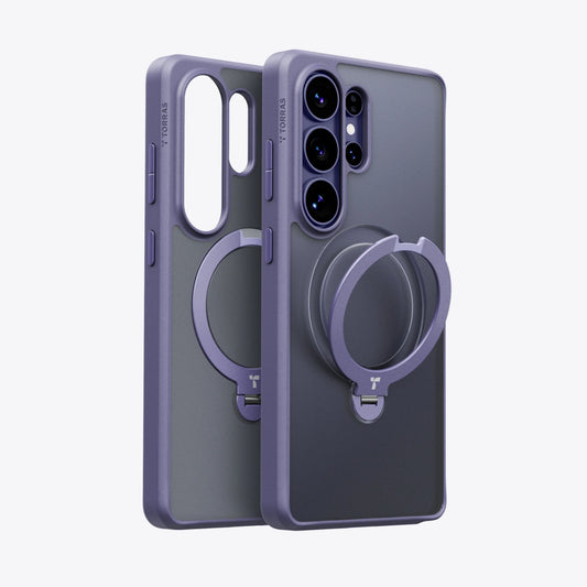 TORRAS Ostand Q3 Spin case for Samsung S26 Series with 360° magnetic ring.