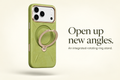Ostand Q3 Soft Moss Green - integrated rotating ring stand