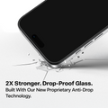 iPhone 18 Pro Max screen protector: 2X stronger, drop-proof glass with anti-drop technology.
