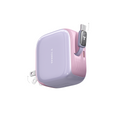Purple and pink FlexLine Pro 60W retractable charger