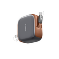 Gray and brown FlexLine Pro 60W retractable chargers